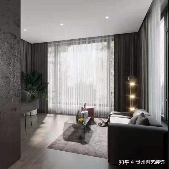 客厅装修做半吊顶用什么材料、什么造型好?-第5张图片 客厅装修做半吊顶用什么材料、什么造型好?-第5张图片