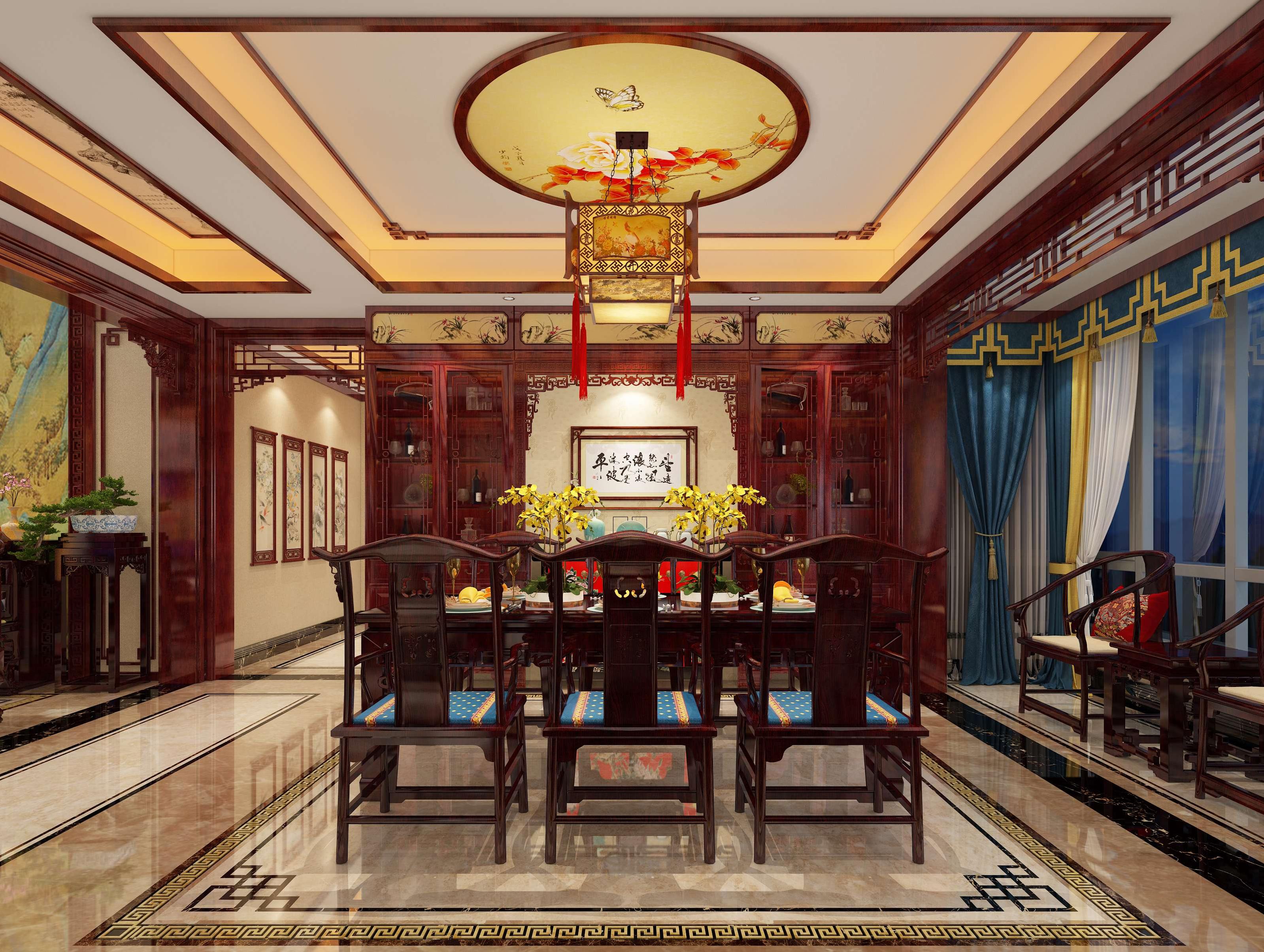 自从装上这套中式餐厅,来家里吃饭的朋友都是人见人夸-第3张图片 自从装上这套中式餐厅,来家里吃饭的朋友都是人见人夸-第3张图片