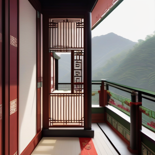 打造雅致空间：新中式阳台装修的艺术与实用性完美融合-第1张图片